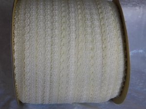 Flower Edge Eyelet Lace Per Meter 30mm Cream